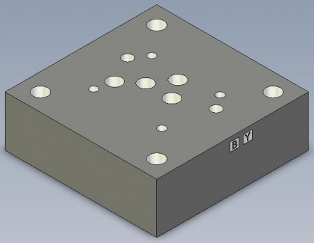 ПЛИТА МОНТАЖНАЯ NG10/CETOP05 ПОРТЫ A-B-P-T СНИЗУ G3/4 ПОРТЫ X,Y - SPD316B960