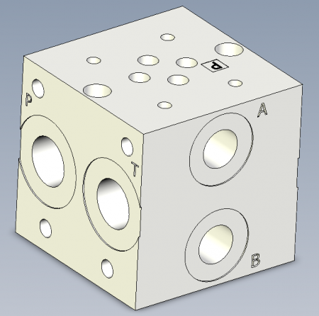 ПЛИТА КЛАПАННАЯ (ГРЕБЕНКА) NG06/CETOP03 1 МЕСТО ПОРТЫ A-B СБОКУ - MSP1D23BA910